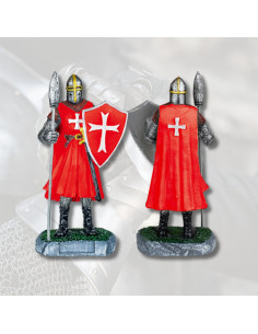 Figura medieval in resina modello Templare (18 cm.)
