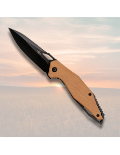 Coltello da campo con finitura nera (19,4 cm.)