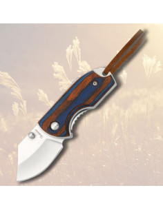 Coltello bicolore piccolo con cordino (11 cm.)