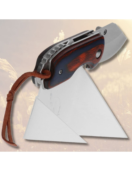 Coltello bicolore piccolo con cordino...