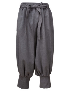 Pantaloni vichinghi in lana modello Offnir, colore grigio