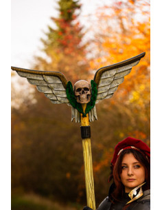 Stendardo Battaglia con teschio alato