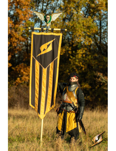 Stendardo Battaglia con teschio alato