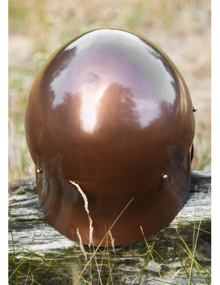 Elmo italo-corinzio, finitura anticata