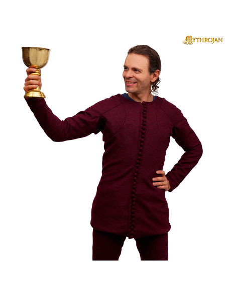 Tunica medieval in lana modello Carlo...