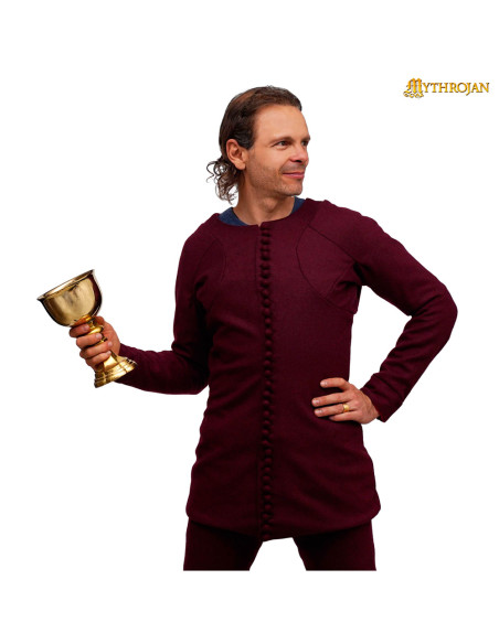 Tunica medieval in lana modello Carlo...