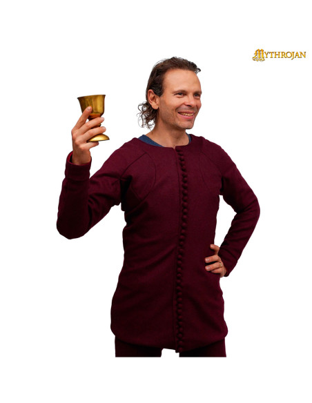 Tunica medieval in lana modello Carlo...