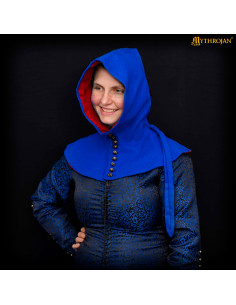 Gugel medieval in lana con bottoni XV secolo