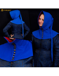 Gugel medieval in lana con bottoni XV secolo 2