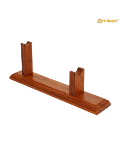 Supporto medievale in legno per pistole dei pirati