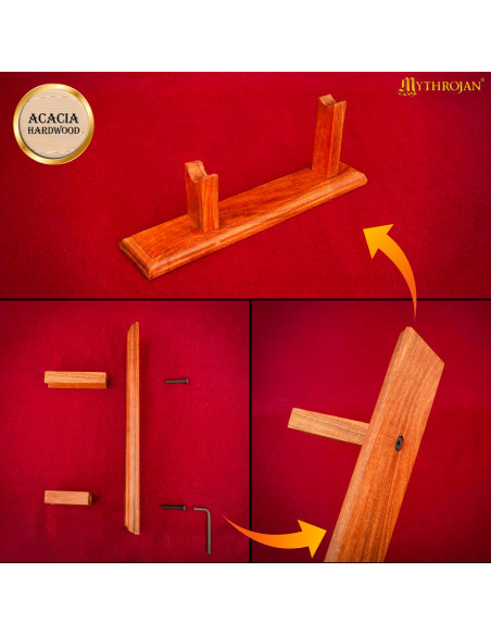 Supporto medievale in legno per...