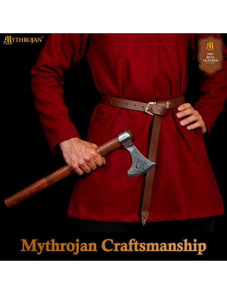 Cintura vichinga in pelle Midgard...