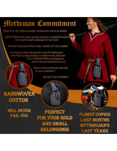 Borsa medievale per elemosina con...