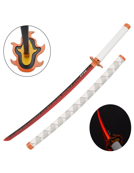 Katana decorativa LED Rengoku Kyojuro...