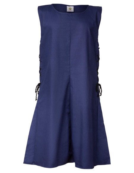 Tabardo medieval Wigand in tela blu