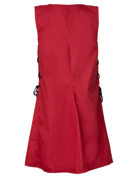 Tabardo medieval Wigand in tela rossa