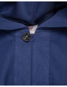 Cappuccio medievale con copri spalle, blu 2