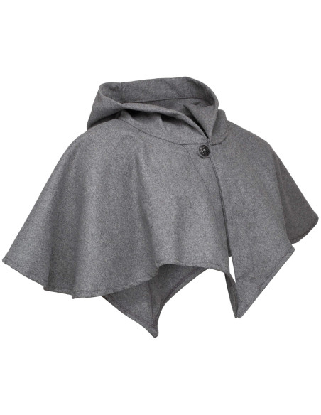 Cappuccio e copri-spalle medievale in...