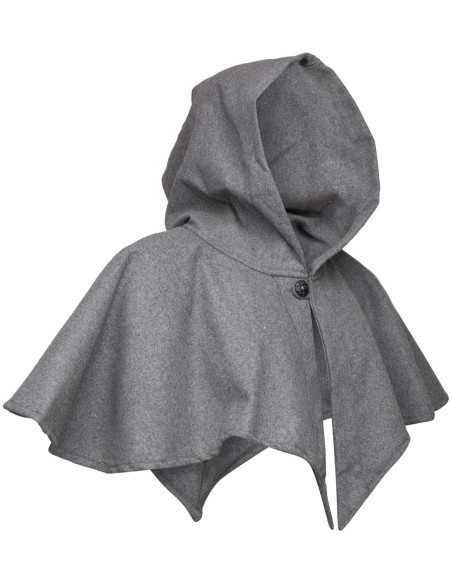 Cappuccio e copri-spalle medievale in...