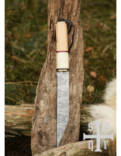 Coltello Sax Vichingo in acciaio Damasco 2