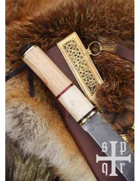 Coltello Sax Vichingo in acciaio Damasco Coltello Sax Vichingo in acciaio Damasco