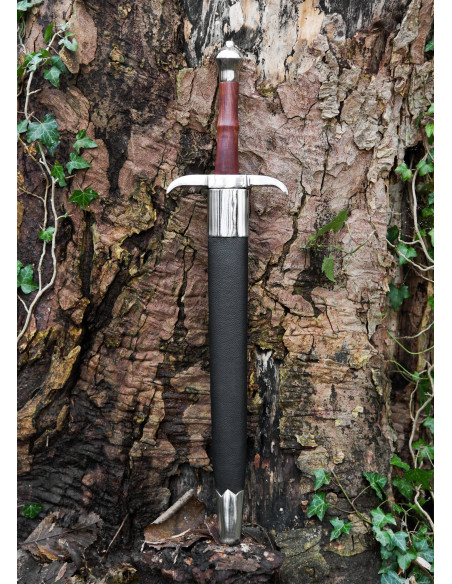 Daga medieval con fodero (57,5 cm.)