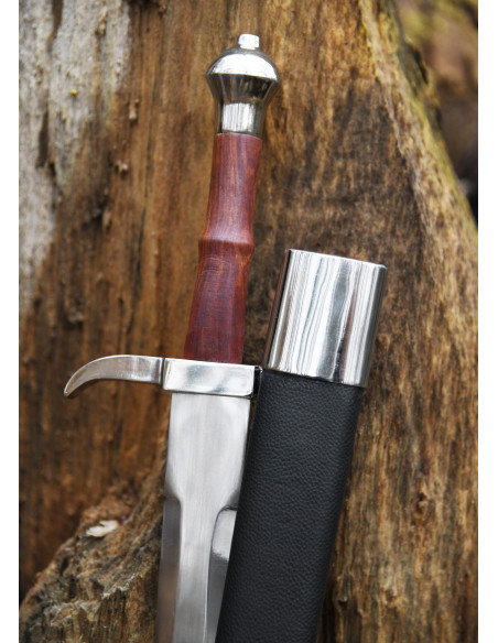 Daga medieval con fodero (57,5 cm.)