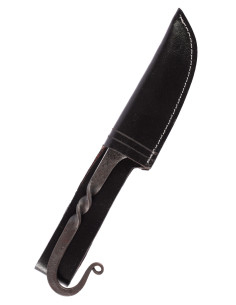 Coltello medievale artigianale con fodero 2