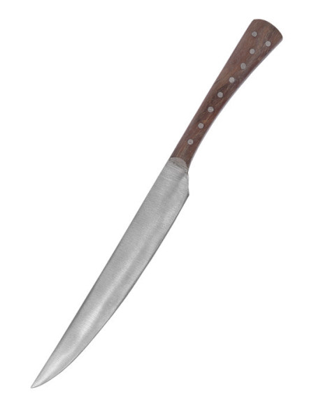 Coltello da cucina medievale manico in legno