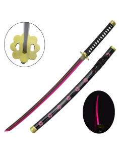 Katana shushui di Roronoa Zoro in bambù con LED