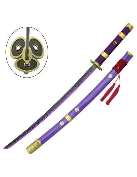 Katana Enma di Zoro in One Piece, viola