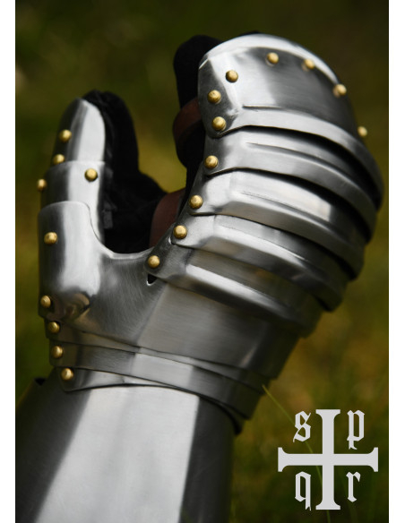 Guanti medievali mitoni, secoli XV-XVI