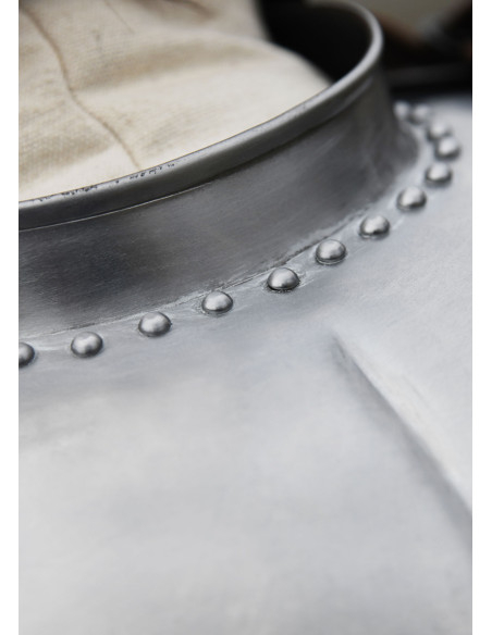 Gorjal medieval in acciaio (1,2 mm.)