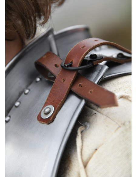 Gorjal medieval in acciaio (1,2 mm.)