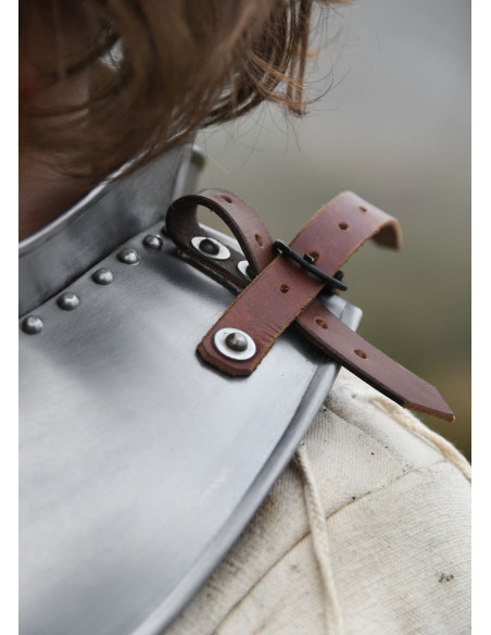 Gorjal medieval in acciaio (1,2 mm.)