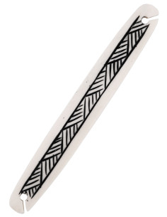 Navetta medievale in osso per tessere