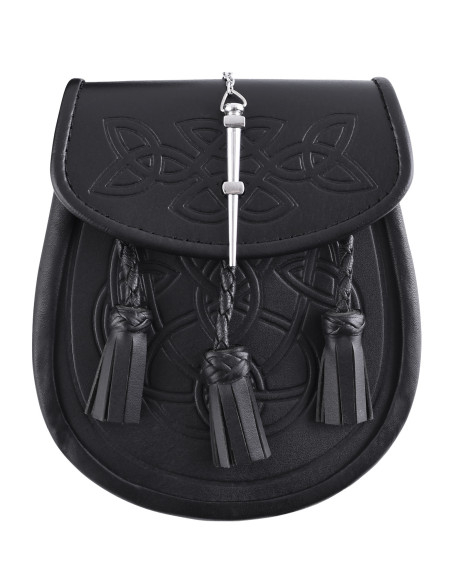 Borsa Sporran per kilt in nero