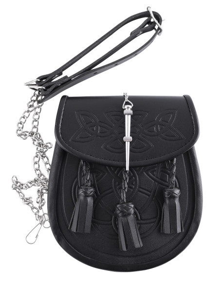 Borsa Sporran per kilt in nero