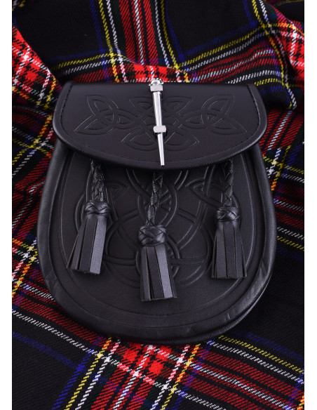 Borsa Sporran per kilt in nero