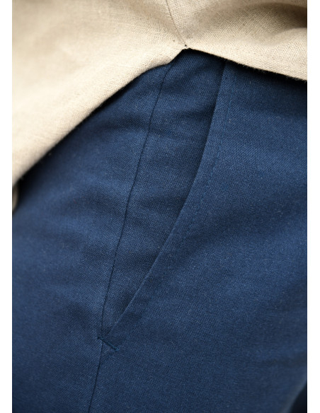 Pantaloni medievali Hagen in blu