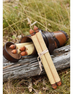 Capsa Romana portapergaminos in pelle 2