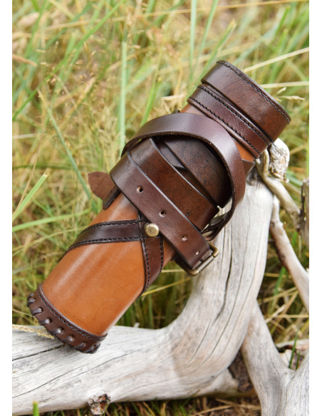 Capsa Romana portapergaminos in pelle