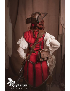 Giacca rossa per donne pirata 2