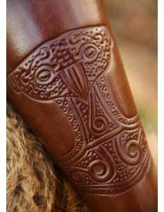 Bracciali martello di Thor in marrone 2