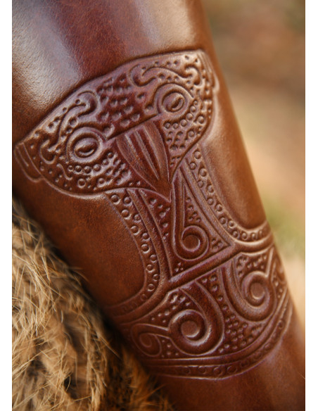 Bracciali martello di Thor in marrone