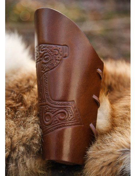 Bracciali martello di Thor in marrone