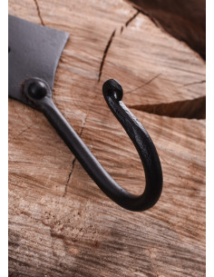 Supporto medievale in ferro battuto per appendere (12X8 cm.) 2