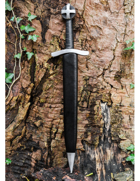 Pugnale crociato funzionante con fodero