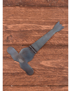 Cerniera medieval per bauli forgiata in acciaio 2