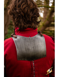 Gorjal medieval in acciaio modello Landsknecht, finitura... 2